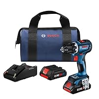 BOSCH GSR18V-800CB24 18V Brushless Connected-Ready 1/2 In. Drill/Driver Kit with (2) CORE18V® 4 Ah Advanced Power Batteries