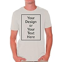 Custom Shirt Men DIY Your Own Personalized Text T-Shirt Front/Back Print