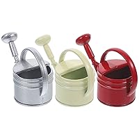 ERINGOGO 3pcs Doll House Watering Can Mini Watering Can Miniatures Indoor Watering Can Miniature House Ornament Mini House Kettle Miniature Gardening Watering Pots Toy Set Alloy Food Play