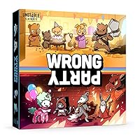 Wrong Party Base Game - Delightfully quirky card game for tweens, teens, & adults - Draft style deck-building game - 2-5 players ages 12+ for game night