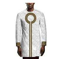 African Print Shirts for Men Plus Size Shirt Dashiki Tops Ankara Blouse Tribal Clothes Bazin Riche Traditional