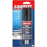 Loctite Epoxy Metal/Concrete, 0.85 fl oz, 8, Syringe