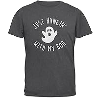 Old Glory Funny Halloween Costumes for Men, with My Boo Ghost Shirt, Short Sleeve T Shirts, Dress Up Fall Graphic Tees