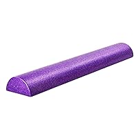 High Density Half Round Foam Roller Support Pain Relieved, Physical Therapy, Back, Leg and Muscle Restoration, 12