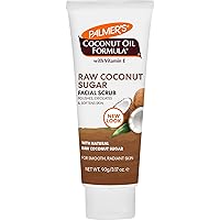 Coconut Oil Formula Coconut Sugar Facial Scrub Exfoliator, Face Scrub to Gently Exfoliate Away Dirt and Dead Skin Cells with Chamomile to Soften & Calm, 3.17 Ounces (Pack of 1)