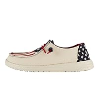 Hey Dude Women's Wendy Americana Americana Size 8 | Women's Shoes | Women Slip-on Loafers | Comfortable & Light-Weight