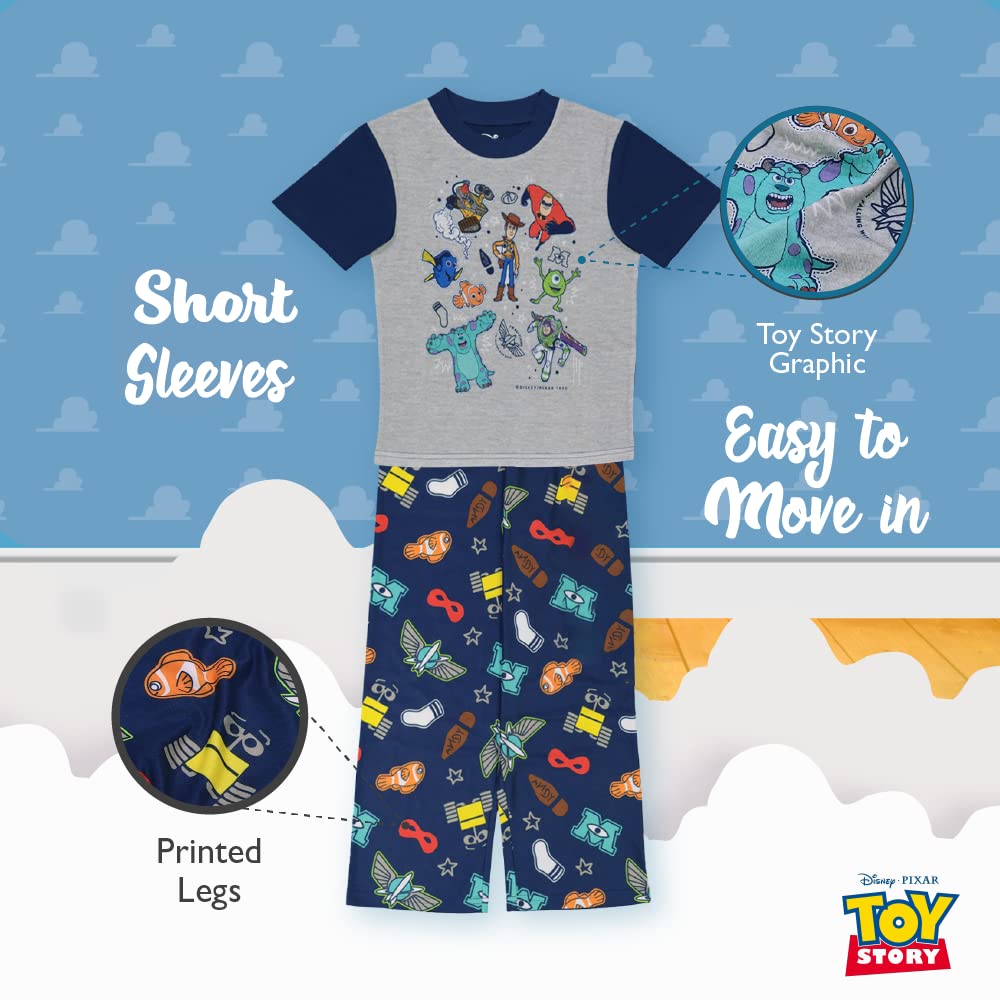 Disney Boys' Pixar Lightyear | Toys Story 4 3-Piece Loose-Fit Pajamas Set