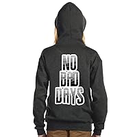 No Bad Days Kids' Full-Zip Hoodie - Positive Vibes Hooded Sweatshirt - Quote Design Kids' Hoodie