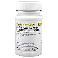 Industrial Test Systems WaterWorks 480064 Iodine Test Strip, 32 Second Test Time, 0-300ppm Range (Bottle of 50)