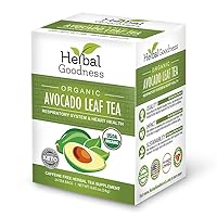 Avocado Leaf Tea - Organic 24/2g - Respiratory & Heart Support - Herbal Goodness