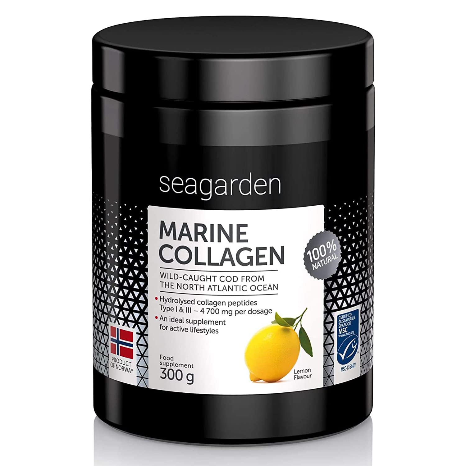 Mua Norwegian Marine Collagen Powder | Lemon Taste | Wild-Caught Fish from  North Atlantic Ocean | 2-Months Supply | Hydrolysate Peptides | Supplement  for Skin, Hair, Nails | 100% Natural | 300 g trên Amazon Anh chính hãng  2023 | Giaonhan247