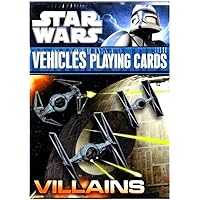 Star Wars Villains Vehicles Playing Cards