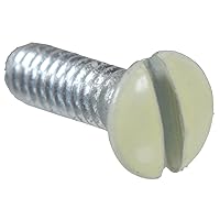 4187 Ivory Electrical Switch Plate Screw 6-32 x 1/2IN. (20-Pack)