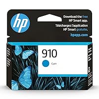 HP 910 Cyan Ink Cartridge | Works with HP OfficeJet 8010, 8020 Series, HP OfficeJet Pro 8020, 8030 Series | Eligible for Instant Ink | 3YL58AN, Cyan