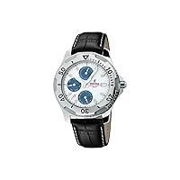 Festina Men's Watch F16128/3 Outlet Stainless Steel Case 316l Silver Plated Stainless Steel Strap 316l Silver, metallic silver, strip