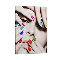 Posters Fashion Nail Care Poster Beauty Spa Decoration Poster Beauty Salon Poster Nail Salon (2) Canvas Art Poster And Wall Art Picture Print Modern Family Bedroom Decor 16x24inch(40x60cm) Frame-style