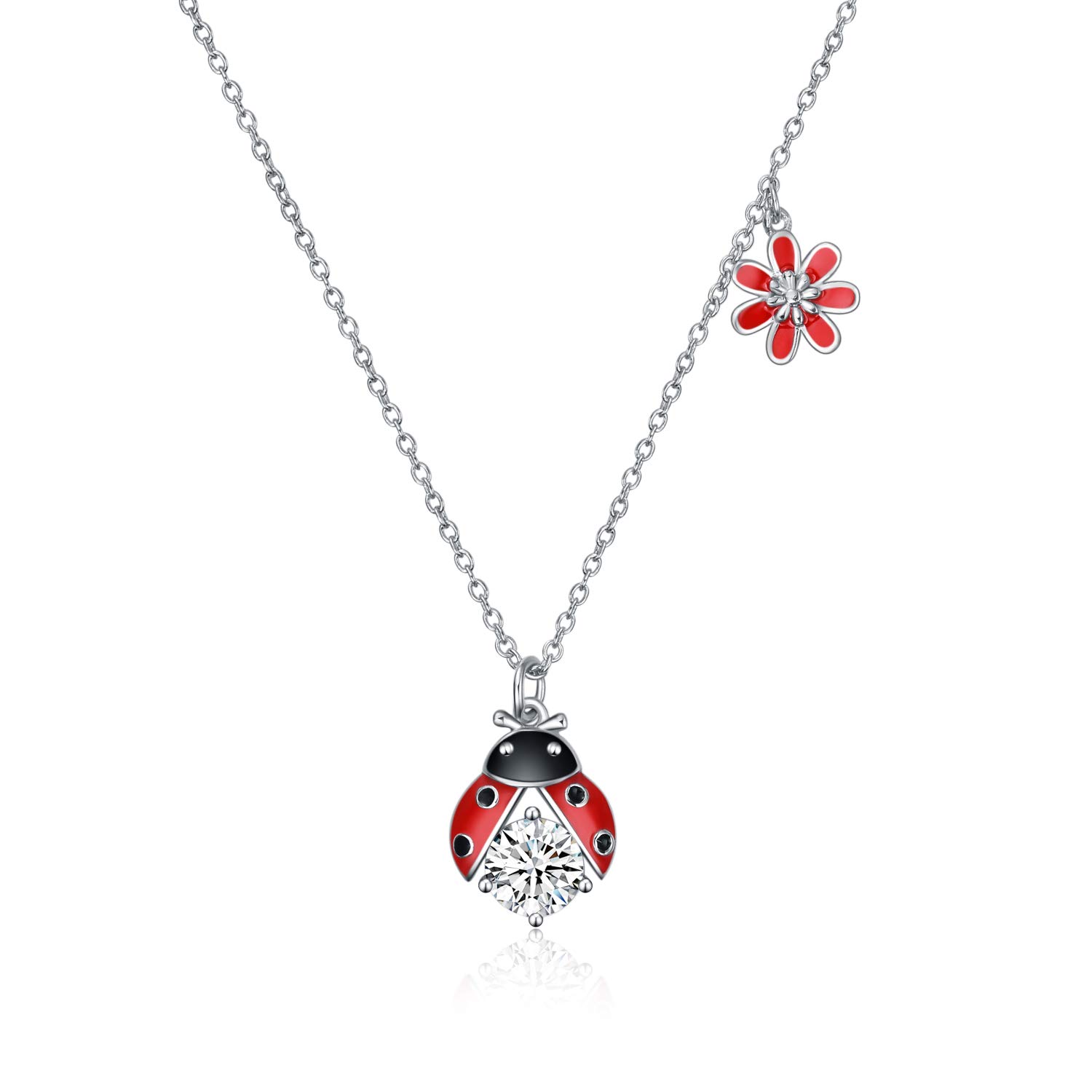 Mua POPLYKE Sterling Silver Ladybug Necklace Jewelry Gifts for Women Girls  Mother Daughter trên Amazon Mỹ chính hãng 2023 | Giaonhan247
