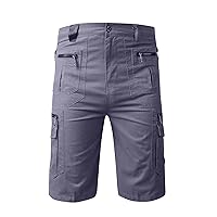 Summer Cargo Shorts for Men Big Tall Tactical Workout Shorts Quick Dry Outdoor Hiking Combat Short Multi Pockets