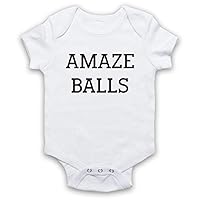 Unisex-Babys' Amazeballs Slang Baby Grow