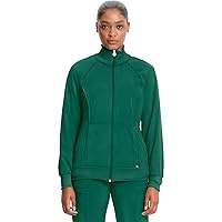 Zip Front Scrub Jackets for Women, 4-Way Stretch Fabric, 2391A