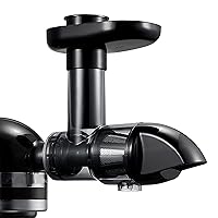 Masticating Juicer Attachment for KitchenAid All Models Stand Mixers, Masticating Juicer, Slow Juicer Attachment for KitchenAid All Models Stand Mixers, Black(Machine/Mixer Not Included)