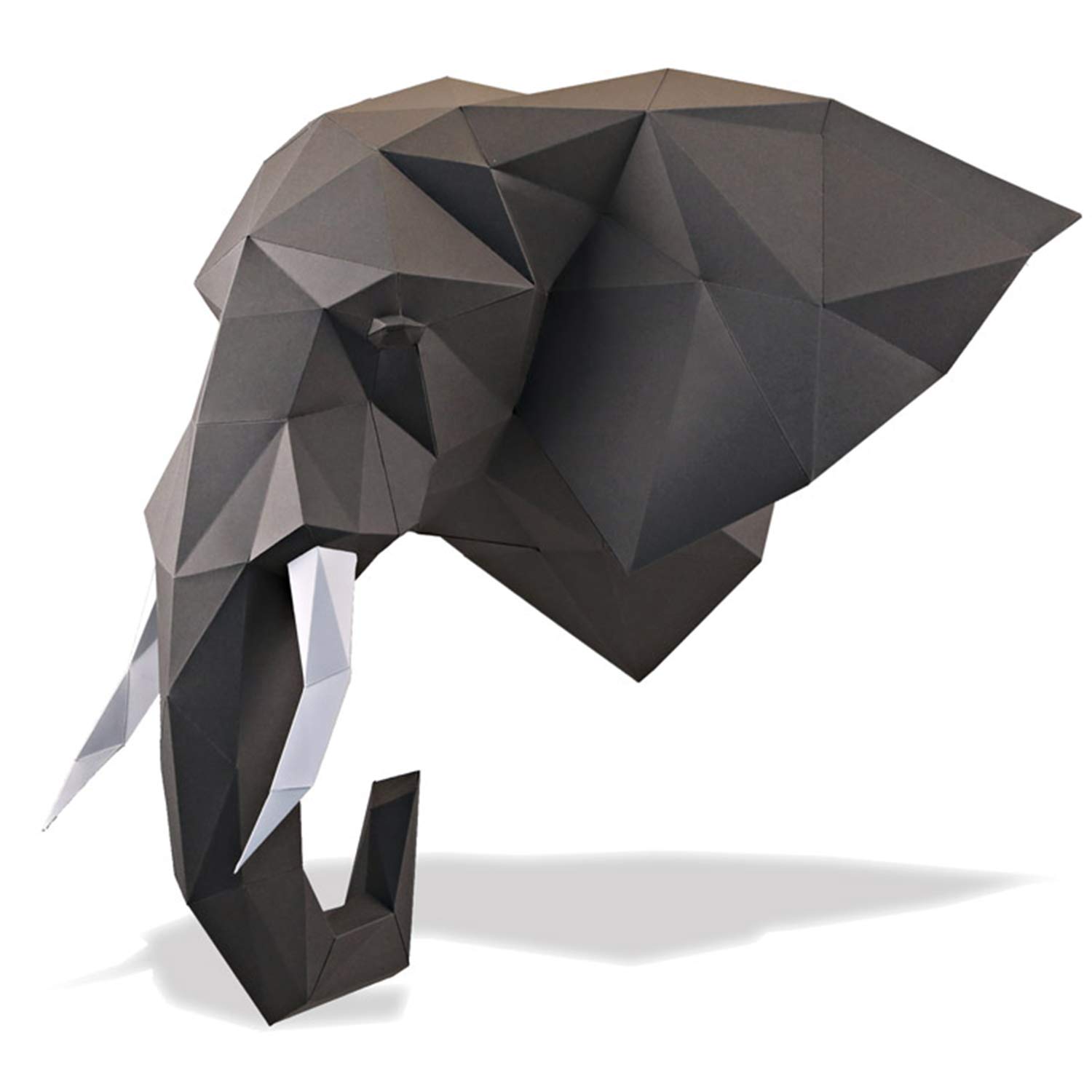 Mua Paperraz DIY 3D Elephant Head Animal PaperCraft Building Kit Wall Mount  - NO Scissors Needed trên Amazon Mỹ chính hãng 2023 | Fado