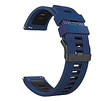 COOVS Silicone Band Strap for Huawei Watch GT3 GT Runner 46mm Original Watchband 22mm Universal Replacement Bracelet (Color : Style I, Size : 22mm Universal)