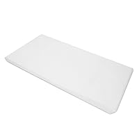 American Baby Company 100% Cotton Percale Fitted with Elastic Corners Day Care Mat Sheet, White, 24 x 48 x 4, for Boys and Girls
