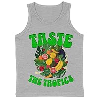 Taste The Tropics Kids' Jersey Tank - Fruit Print Sleeveless T-Shirt - Tropical Kids' Tank Top