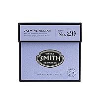 Smith Teamaker | Jasmine Nectar No. 20 | Seasonal Green Tea Blend with Jasmine Silver Tip, Cardamom, Ginger, Rose Petals, and Nectarine | Bright, Floral, and Fruity, Sustainably Grown (15 Sachets, 1.2oz each)