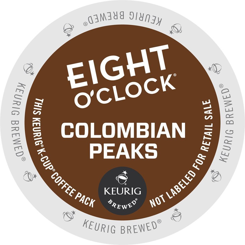Eight O'CLOCK Coffee 100% Colombian 96 K Cup Packs