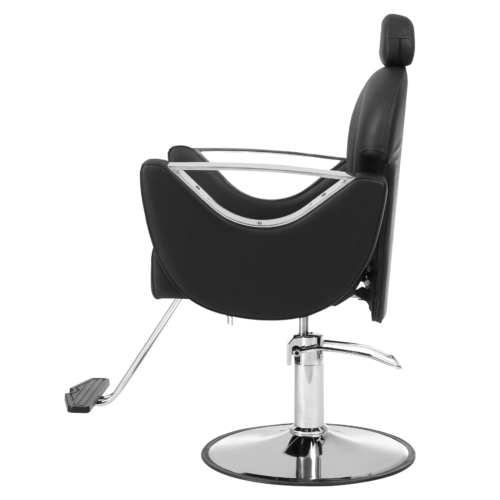 VEVOR Hydraulic Barber Hair Stylist, 360 Degrees Swivel 90°-130° Reclining Salon Chair for Beauty Spa Shampoo, Max Load Weight 330 lbs, Black