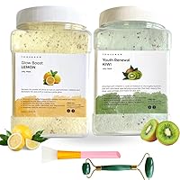 VogueNow Lemon and Kiwi Jelly Face Mask for Hydrating, Brightening & Nourishing - 23 Oz