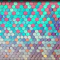 8’x8’ Grid Chameleon Sequin Shimmer Wall Backdrop for Party/Birthday/Wedding Decoration