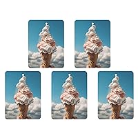 Car Air Fresheners 6 Pcs Hanging Air Freshener for Car Cloudy Ice Cream Aromatherapy Tablets Hanging Fragrance Scented Card for Car Rearview Mirror Accessories Scented Fresheners for Bedroom Bathroom