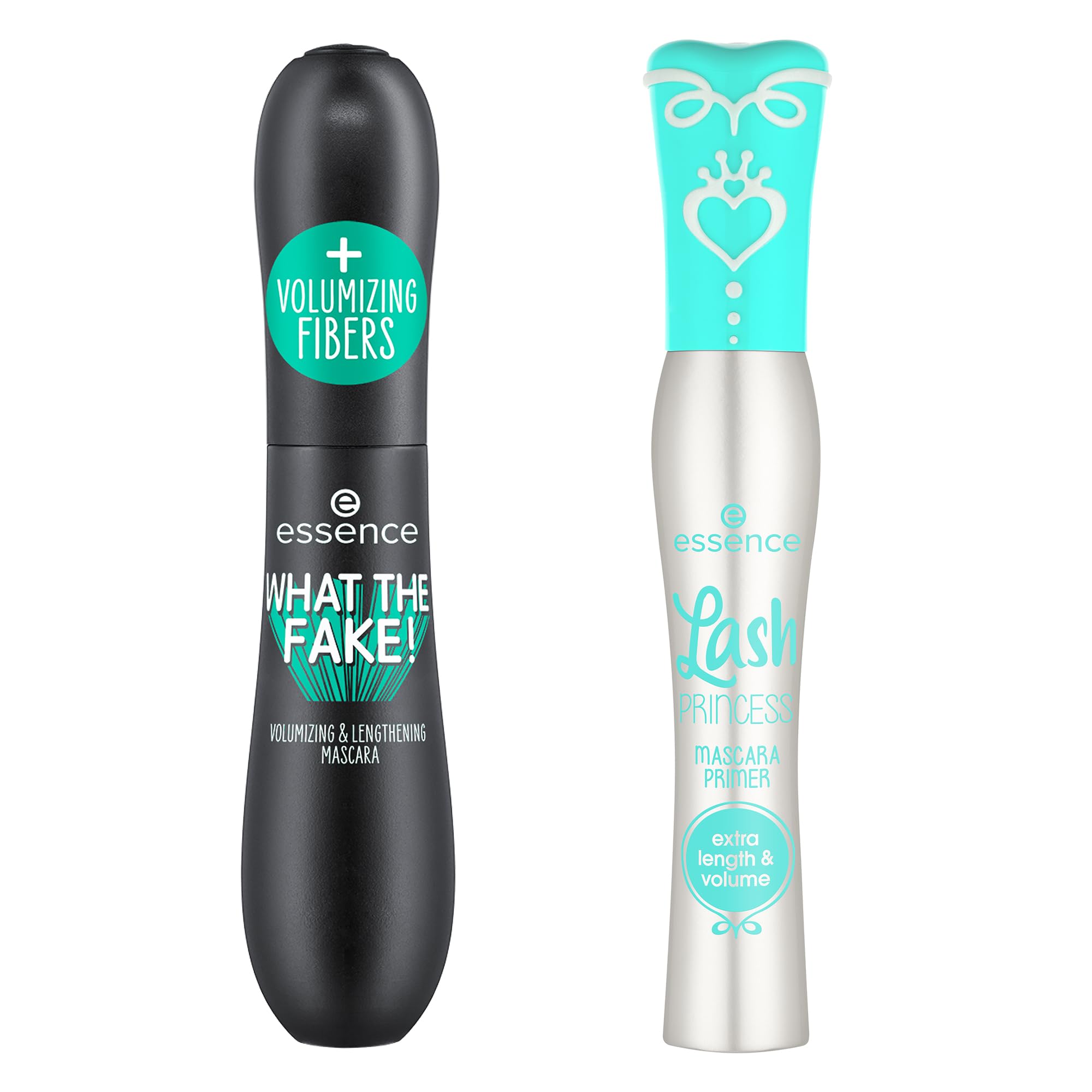 essence What the Fake! Volumizing & Lengthening Fiber Mascara & Lash Princess Mascara Primer Bundle