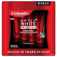 Colgate Optic White Toothpaste Pro Series Stain Shield 3.3 Ounce (Pack of 4)