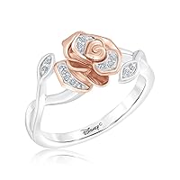Enchanted Belle's Rose Diamond Fashion Ring 1/20ctw - Size 5.5
