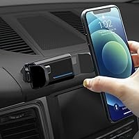 Car Phone Holder fit for Porsche Macan 2015-2024 Porsche Cayenne 2019-2023,Electric Clamping Mobile Phone Mount 360-degree Rotatable and Adjustable Phone Navigation for 4-7 inches Smartphone