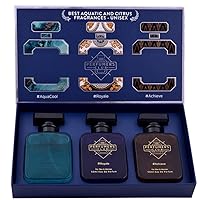 Perfumer's Club Best Fragrance for Unisex Aquatic and Citrus Gift Set of 3 (AquaCool + Royale + Achieve) Upto 24 hrs lasting (Eau De Parfum)