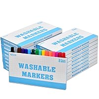 Washable Markers Bulk, Markers for Kids, Classroom Pack, 16 Colors,18 Boxes, 288 Count