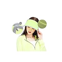 Sun Hats for Women UV Protection Caps Beach Visor Goddess Hat On TV Yellow-Green