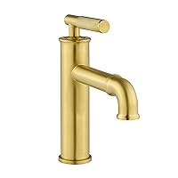 Swiss Madison Well Made Forever SM-BF90BG Avallon Single Hole, Single-Handle Sleek, Bathroom Faucet (Brushed Gold)