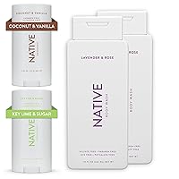 Deodorant and Body Wash Bundle | Natural Deodorant and Body Wash, Customer Favorite Scents - Coconut Vanilla, Key Lime Sugar, Lavender Rose