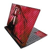 MightySkins Carbon Fiber Skin for Alienware M17 R3 (2020) & M17 R4 (2021) - Anime | Durable Textured Carbon Fiber Finish | Easy to Apply and Change Style | Made in The USA