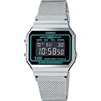 Casio Watch A700WEMS-1BEF, stainlesssteel, Bracelet