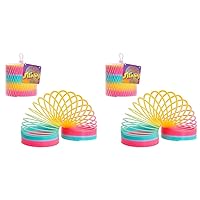 Slinky The Original Walking Spring Toy, Basket Stuffers, Fidget and Sensory Toys for Kids, Kids Toys for Ages 5 Up, Gifts and Presents (Pack of 2)
