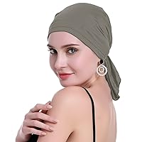 Pretied Chemo head scarves for women Hair Loss - Cancer Slip On Headwear headscarf coverings Turbans Wraps Caps