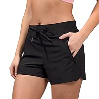90 Degree By Reflex Stretch Woven Lightweight Walking Shorts with Side Pockets