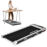 Walking Pad, Under Desk Treadmill for Home Office, 2 in 1 Portable Walking Treadmill with Remote Control, Walking Jogging Machine in LED Display